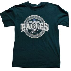 Philadelphia Eagles NFL Football Vintage Logo T-Shirt Green Classic Fan Apparel‎